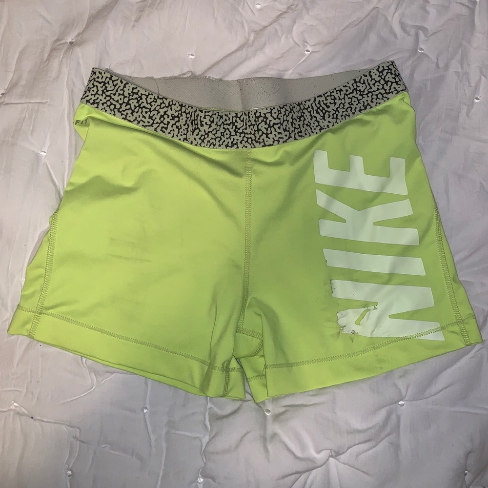 Nike Pro Neon Yellow Spandex